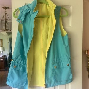 Chaps Reversible Vest/Rain jacket